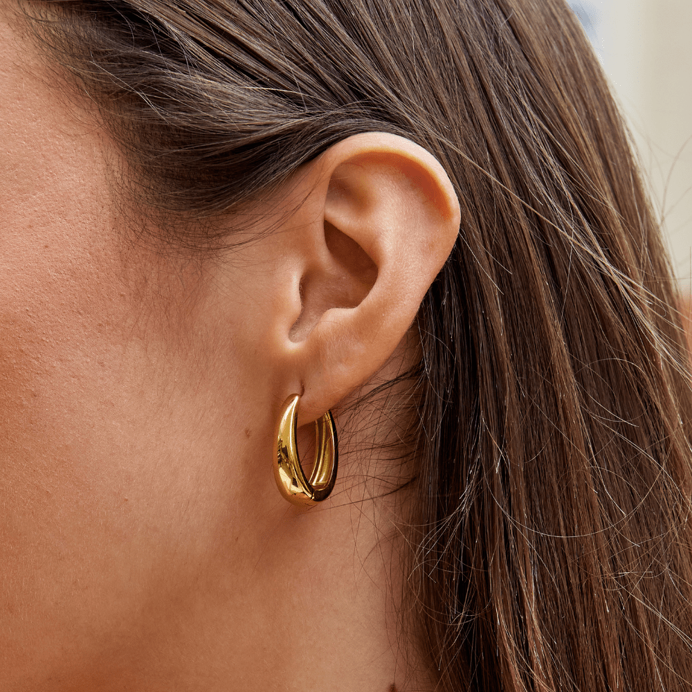 Boucles d'Oreilles Créoles Valentina en Or