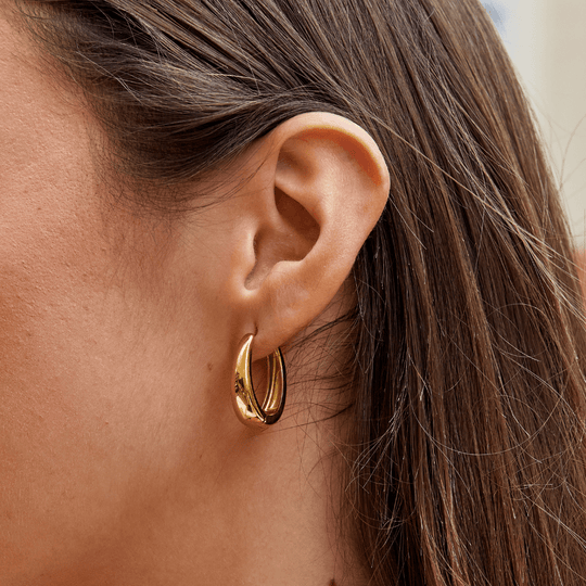 Boucles d'Oreilles Créoles Valentina en Or
