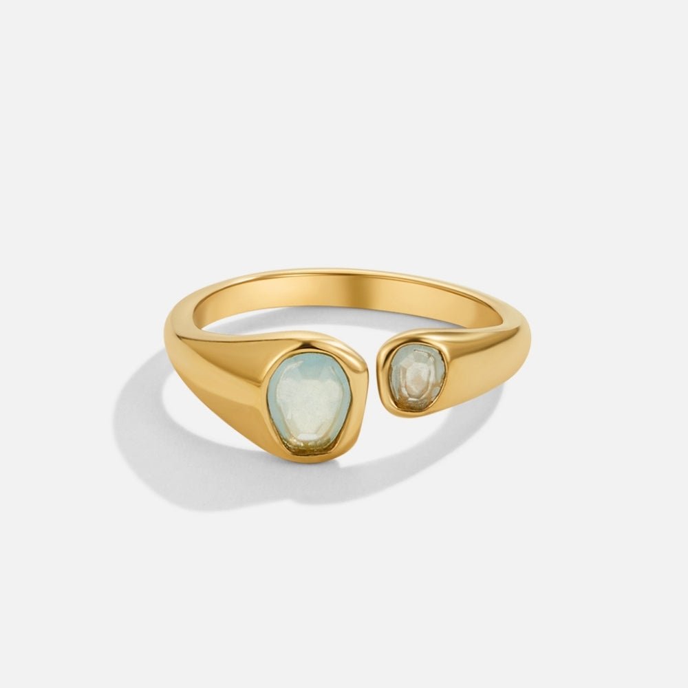 Bague Enveloppante Vintage en Aigue-Marine