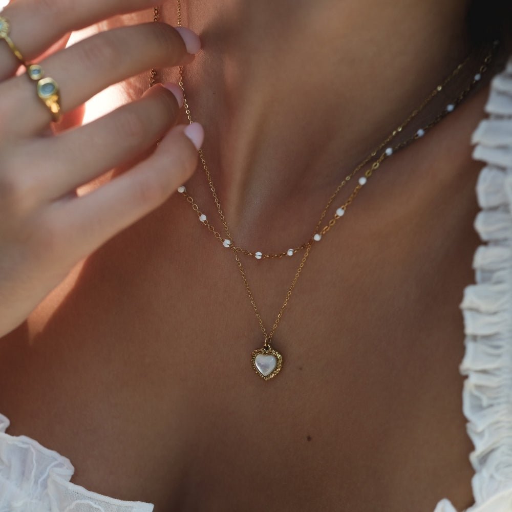 Collier Vintage Éternité Amour