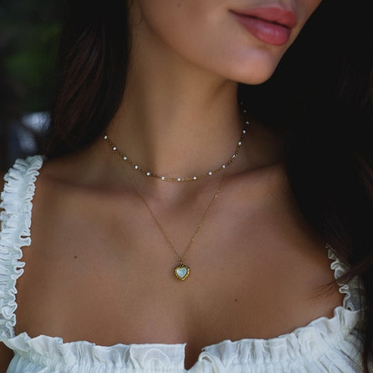 Collier Vintage Éternité Amour