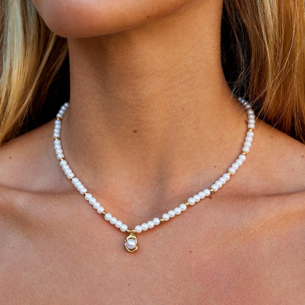 Collier de Perles en Or Vintage