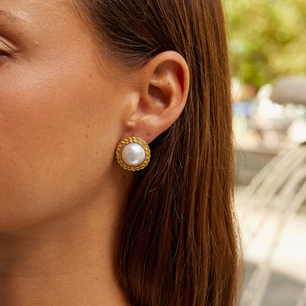 Boucles d'oreilles Vintage Monet en perles
