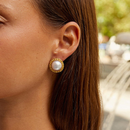 Boucles d'oreilles Vintage Monet en perles
