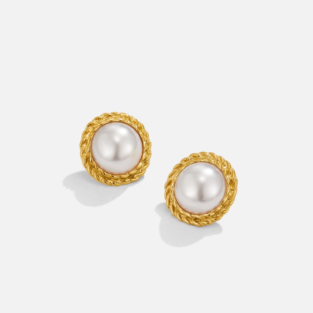 Boucles d'oreilles Vintage Monet en perles
