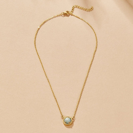 Collier Rond Vintage en Amazonite