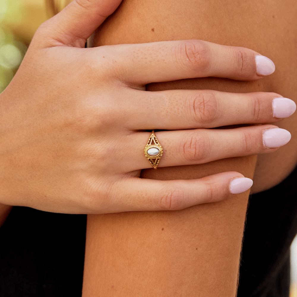 Bague Vintage Royal en Perle