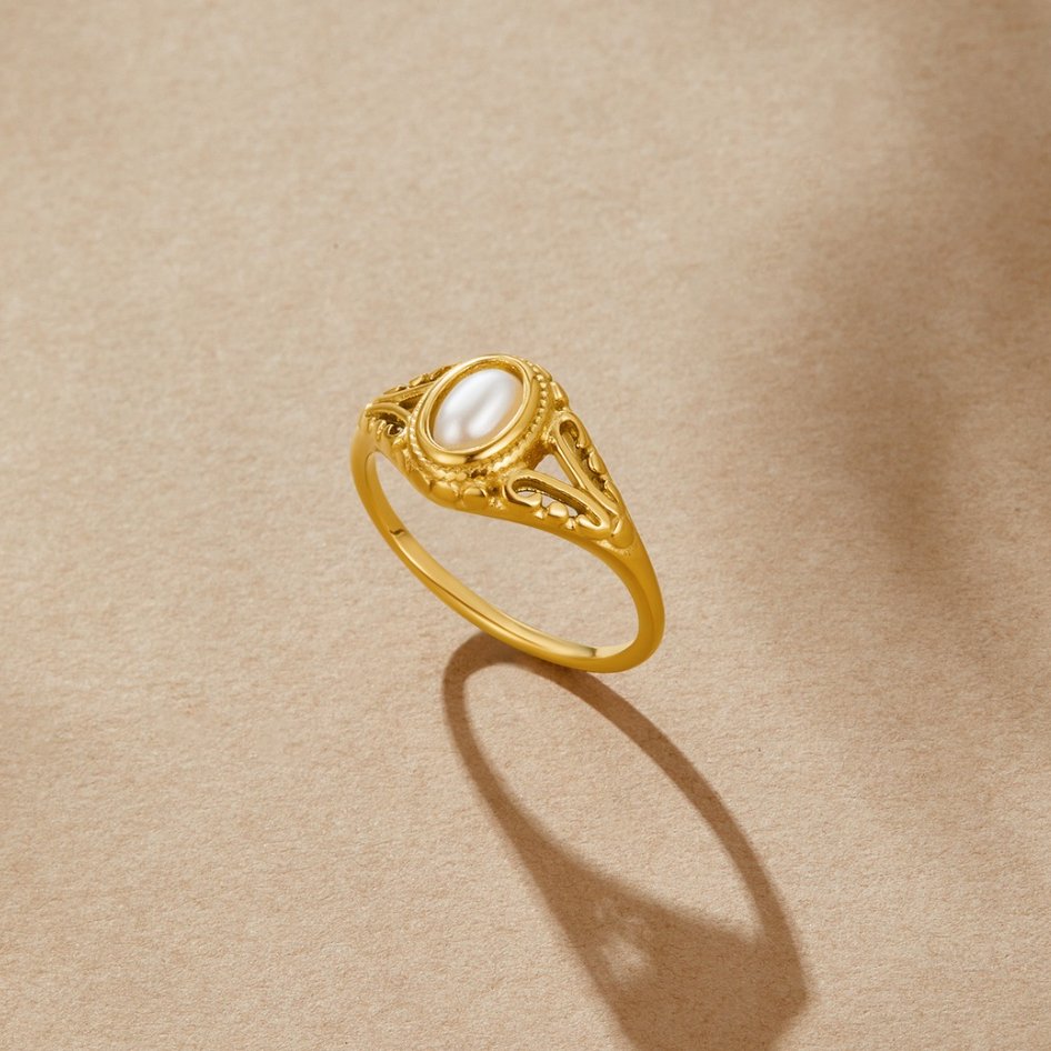 Bague Vintage Royal en Perle