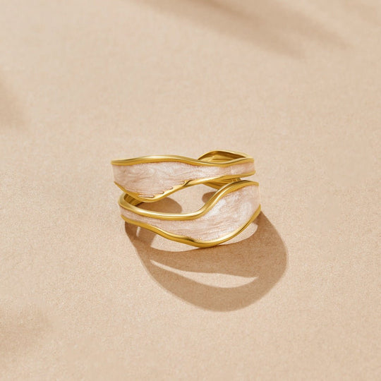 Bague Wave Sahara Or