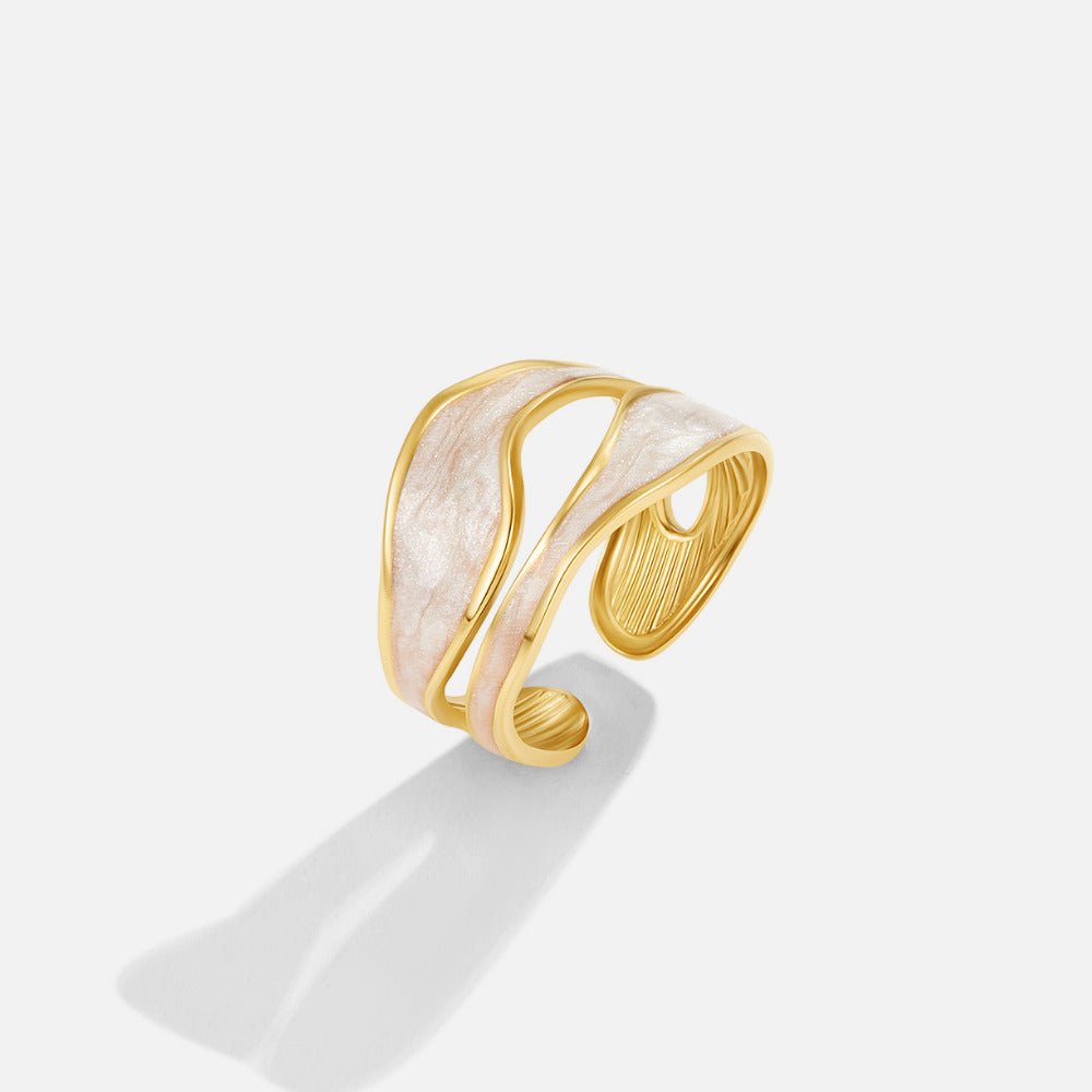 Bague Wave Sahara Or