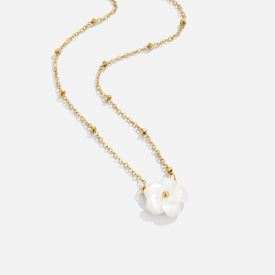 Collier Fleur de Fleurs Blanches