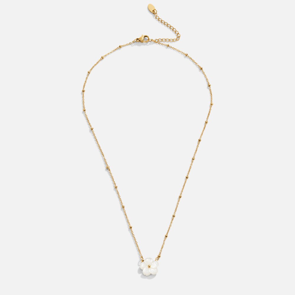 Collier Fleur de Fleurs Blanches