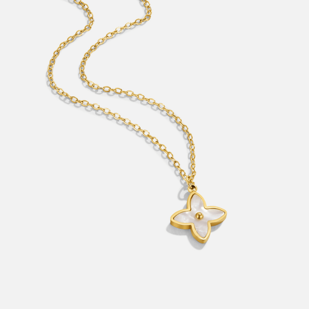 Collier Pétale de Fleur Blanche