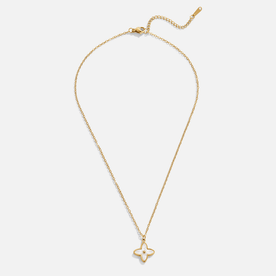 Collier Pétale de Fleur Blanche