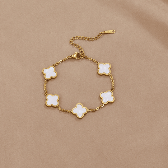 Bracelet Trèfle Blanc