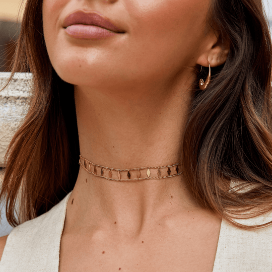 Choker en or Zara