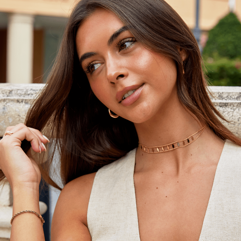 Choker en or Zara