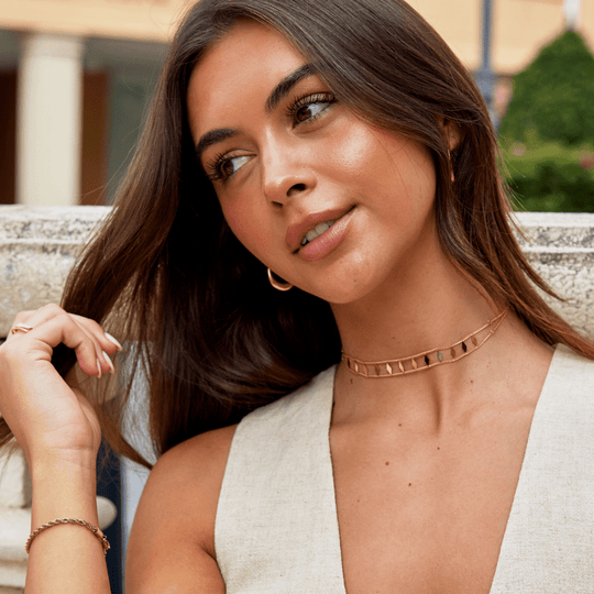 Choker en or Zara